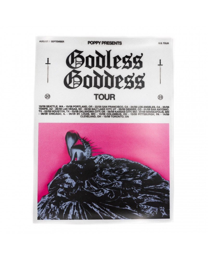 Poppy Godless Goddess Tour Poster $7.87 Decor