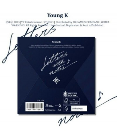 Young K LETTERS WITH NOTES (DIGIPACK VER.) CD $4.80 CD