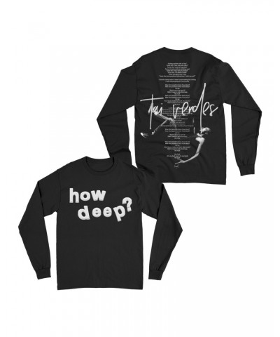 Tai Verdes How Deep Black Long Sleeve $17.88 Shirts