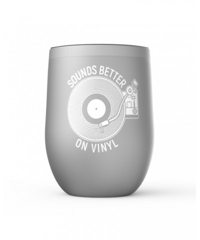 Music Life Wine Tumbler | Vinyl Sounds Better Stemless Wine Tumbler $11.60 Drinkware