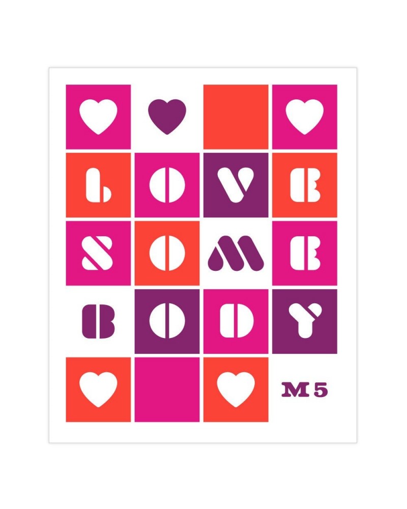 Maroon 5 Love Somebody Sticker Sheet $15.59 Accessories