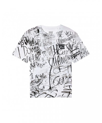 Rag'n'Bone Man All Over Lyric Print White T-Shirt $9.86 Shirts