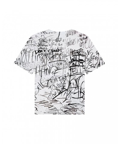 Rag'n'Bone Man All Over Lyric Print White T-Shirt $9.86 Shirts