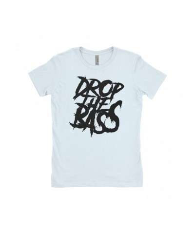 Music Life Ladies' Boyfriend T-Shirt | Drop The Bass Shirt $8.05 Shirts