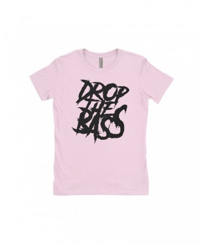 Music Life Ladies' Boyfriend T-Shirt | Drop The Bass Shirt $8.05 Shirts