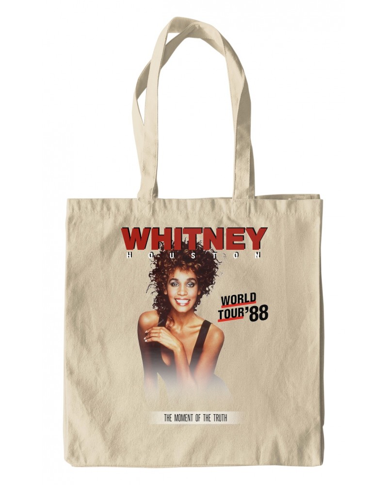 Whitney Houston Canvas Tote Bag | 1988 World Tour Poster Image Bag $13.85 Bags