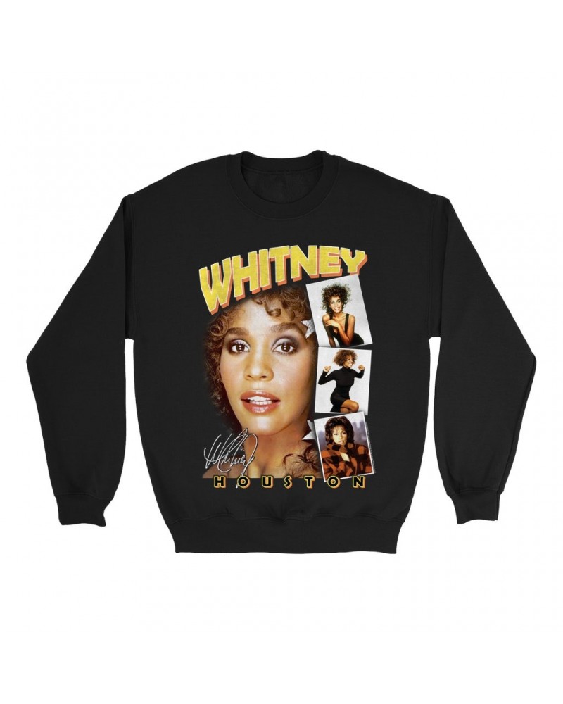 Whitney Houston Sweatshirt | Film Strip Collage Design Sweatshirt $2.40 Sweatshirts