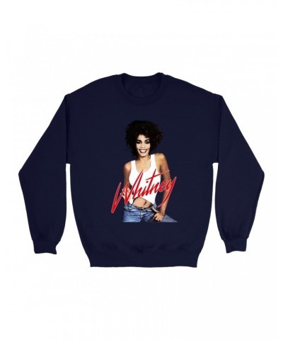 Whitney Houston Sweatshirt | Just Whitney Sweatshirt $6.47 Sweatshirts