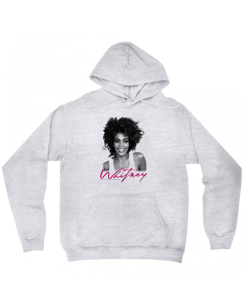 Whitney Houston Hoodie | I Wanna Dance With Somebody Album Photo And Logo Hoodie $2.58 Sweatshirts