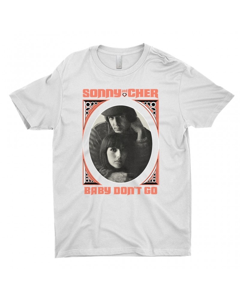 Sonny & Cher T-Shirt | Baby Don't Go Retro Frame Image Shirt $18.09 Shirts