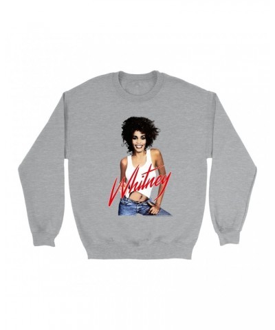 Whitney Houston Sweatshirt | Just Whitney Sweatshirt $6.47 Sweatshirts