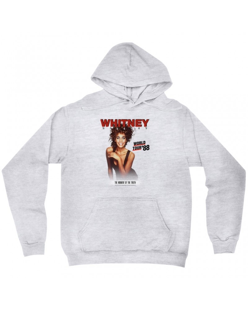 Whitney Houston Hoodie | 1988 World Tour Poster Image Hoodie $8.73 Sweatshirts