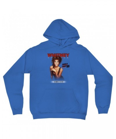 Whitney Houston Hoodie | 1988 World Tour Poster Image Hoodie $8.73 Sweatshirts