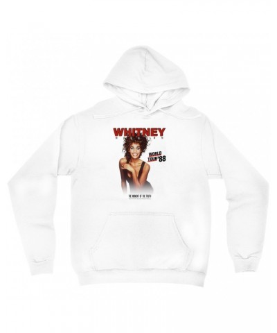 Whitney Houston Hoodie | 1988 World Tour Poster Image Hoodie $8.73 Sweatshirts