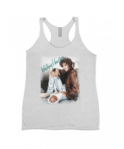 Whitney Houston Ladies' Tank Top | All The Man That I Need Single Photo Distressed Shirt $4.50 Shirts