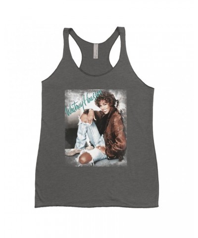 Whitney Houston Ladies' Tank Top | All The Man That I Need Single Photo Distressed Shirt $4.50 Shirts