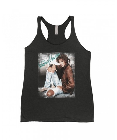 Whitney Houston Ladies' Tank Top | All The Man That I Need Single Photo Distressed Shirt $4.50 Shirts