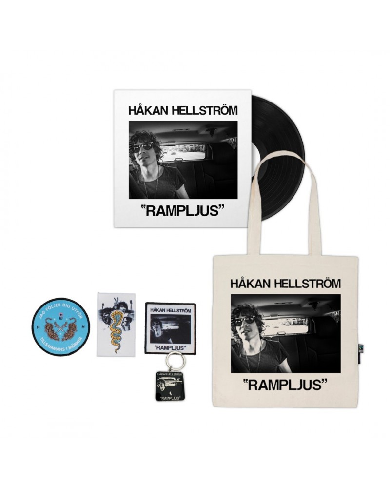 Håkan Hellström "Rampljus" Del 1 Paket - Vinyl + Tygpåse + 3 x Tygmärken + Nyckelring $19.31 Vinyl