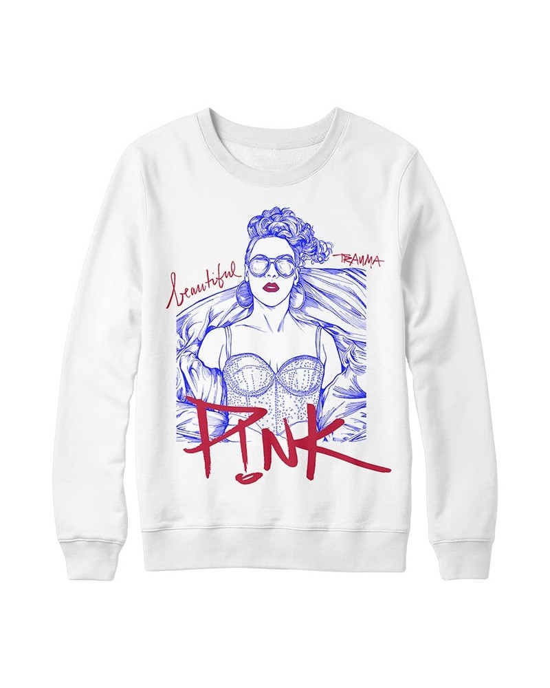 P!nk BT Illustrated Crewneck $4.33 Sweatshirts