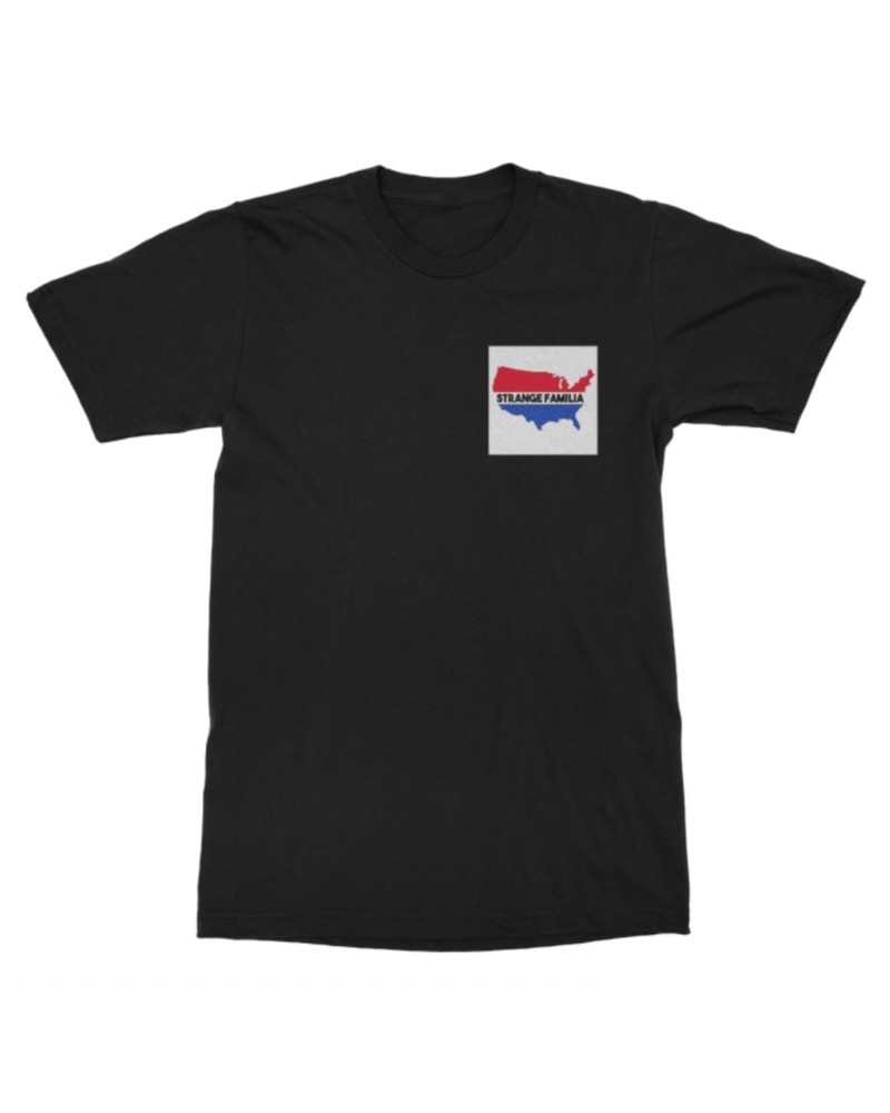 Strange Familia USA T-Shirt - Black $9.63 Shirts