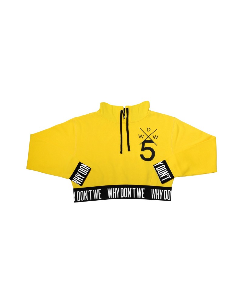 Why Don't We Crop Top Hoodie (Yellow) $11.79 Sweatshirts